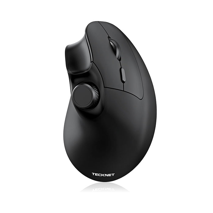TECKNET Vertikale Ergonomische Maus Kabellos mit Lautstärkeregler