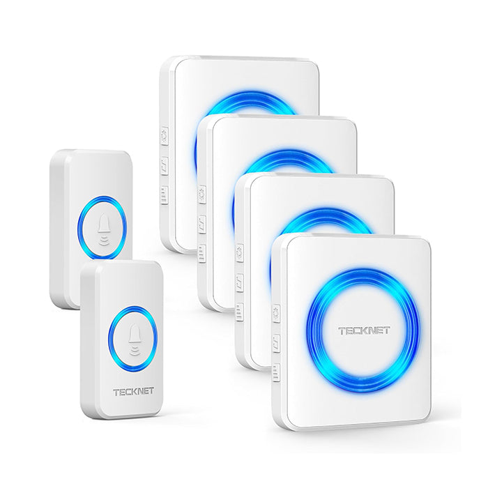 TECKNET Funkklingel, IP65 Funk klingel Set Aussen Wasserdicht