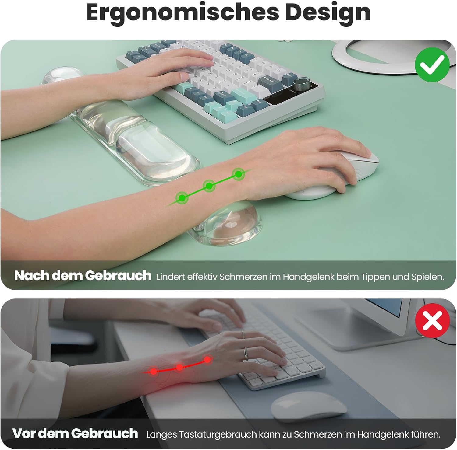 TECKNET Handballenauflage Tastatur