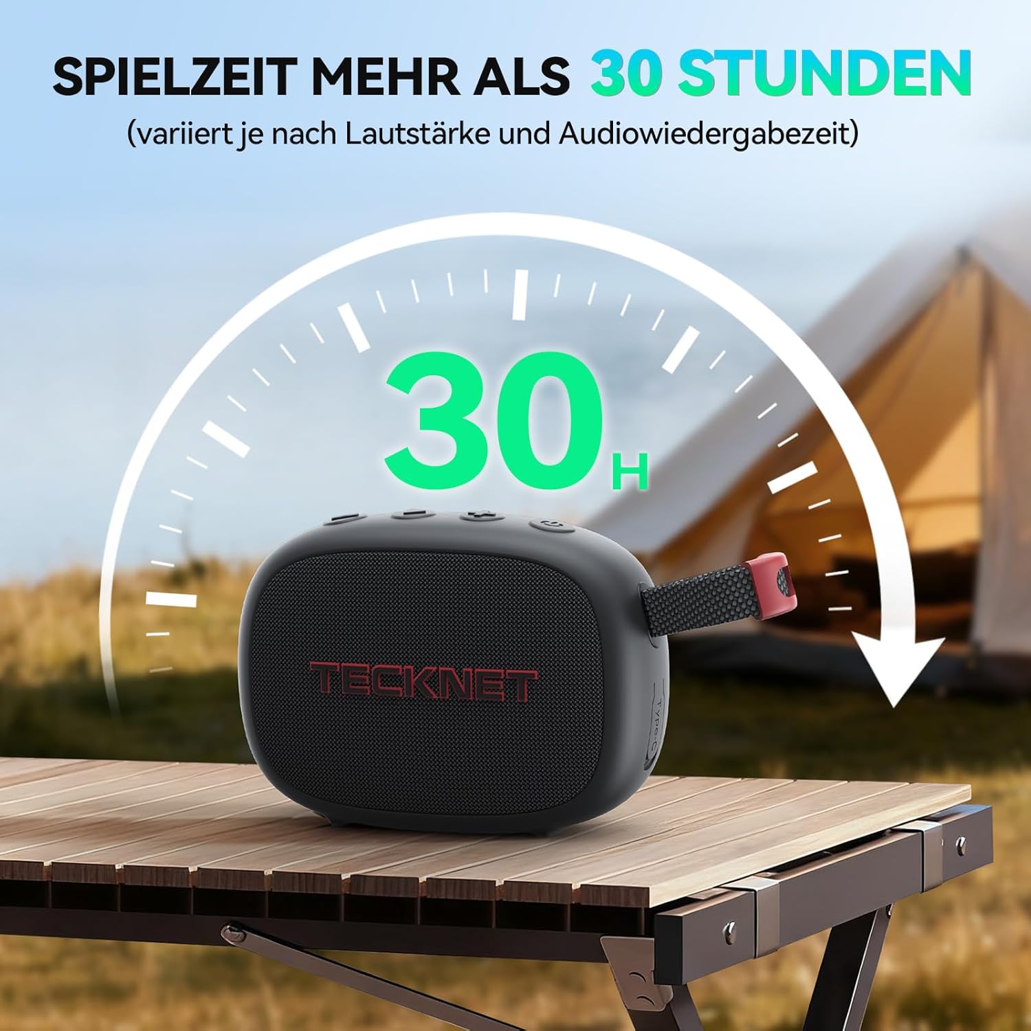 TECKNET Tragbare Bluetooth Lautsprecher