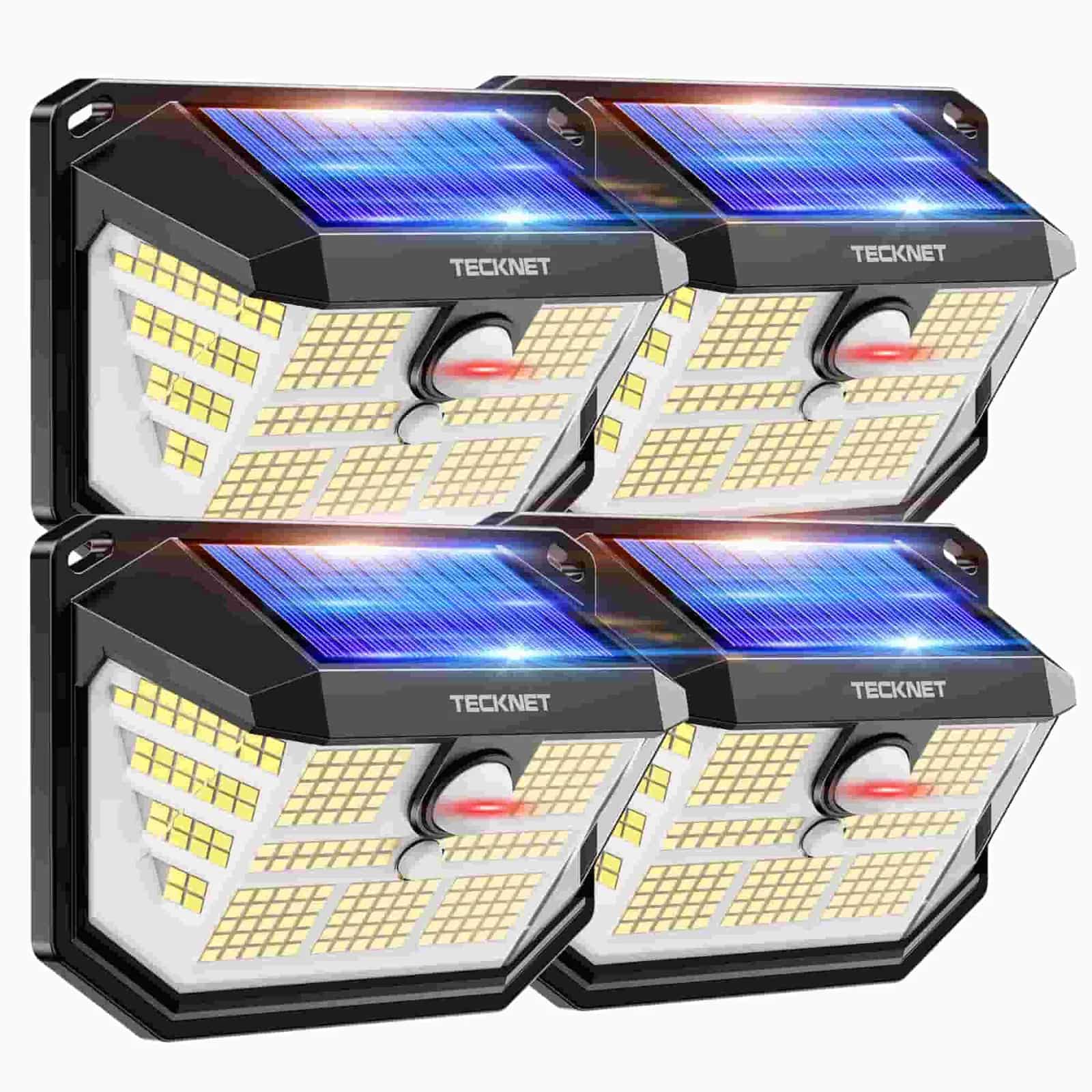 TECKNET Solarleuchte für den Außenbereich mit 3 Modi Bewegungssensor