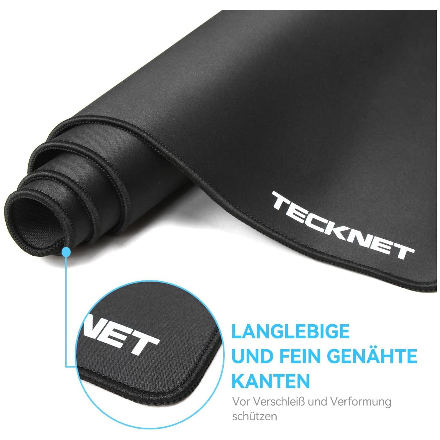 TECKNET Extra großes Gaming-Mauspad 900 x 400 x 3 mm