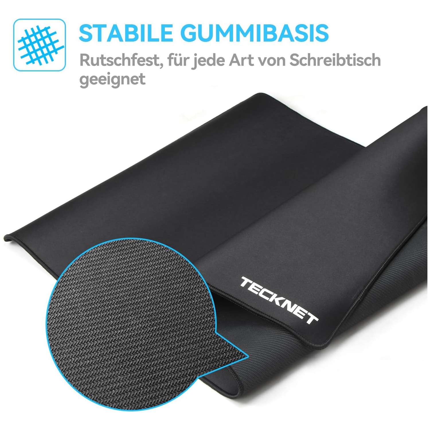 TECKNET Extra großes Gaming-Mauspad 900 x 400 x 3 mm