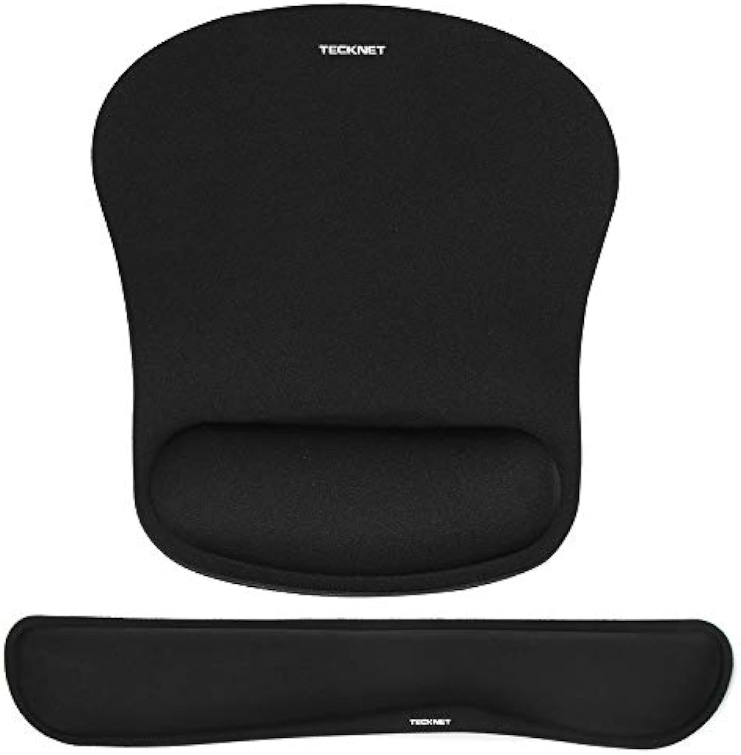 TECKNET Mauspad mit Handauflage, Gelkissen Mousepad und Ergonomische Memory Foam Tastatur Handgelenkauflage Set