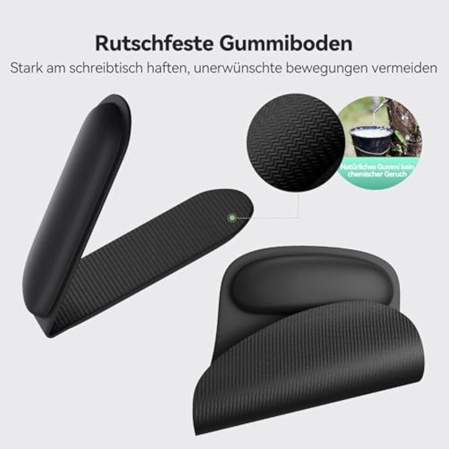 TECKNET 3-in-1 Mauspad Set, Ergonomisches Mousepad