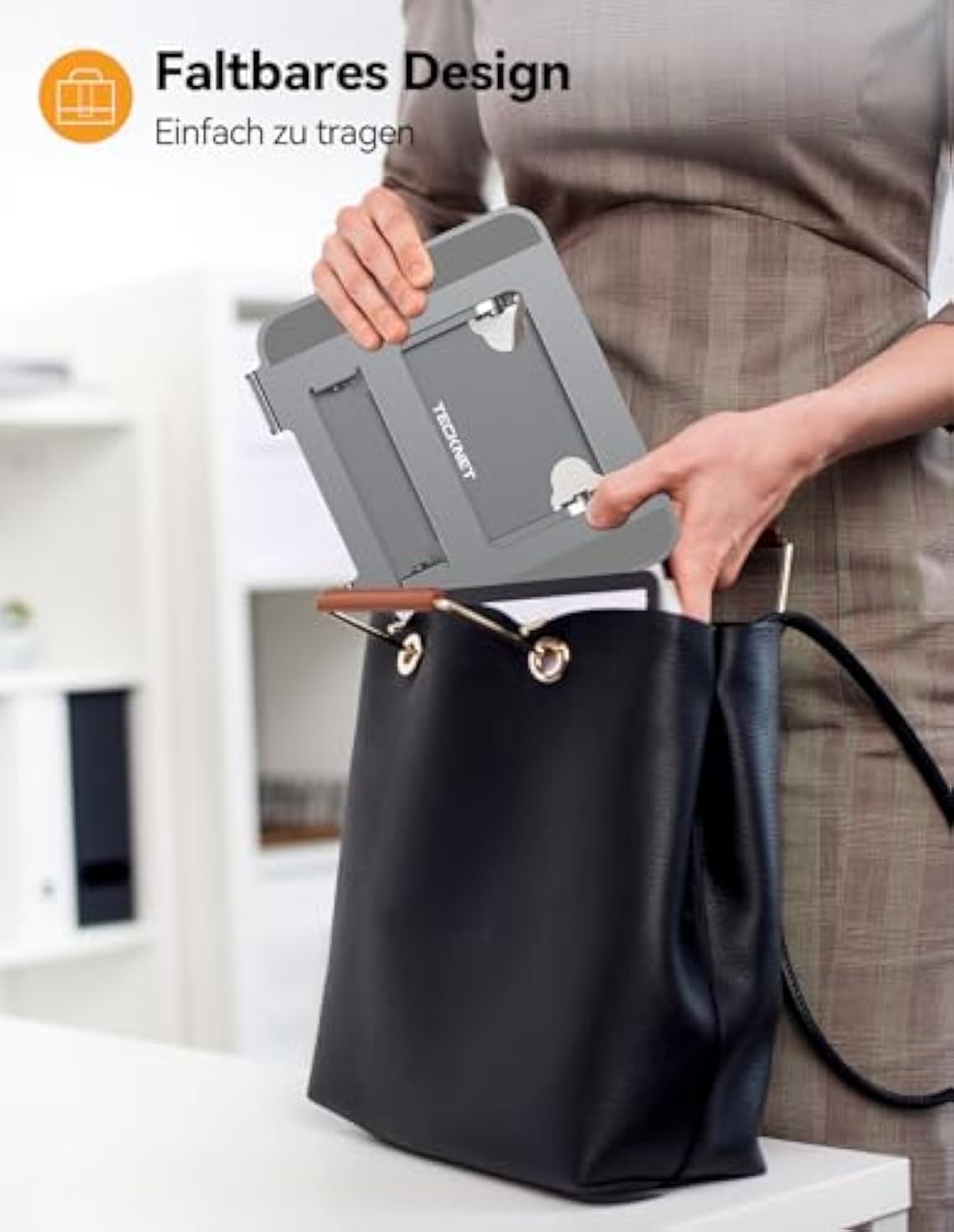 TECKNET Laptop Ständer Höhenverstellbarer, Kompatibel mit Allen 11 bis 17,3 Zoll für Notebooks,MacBook und Tablets