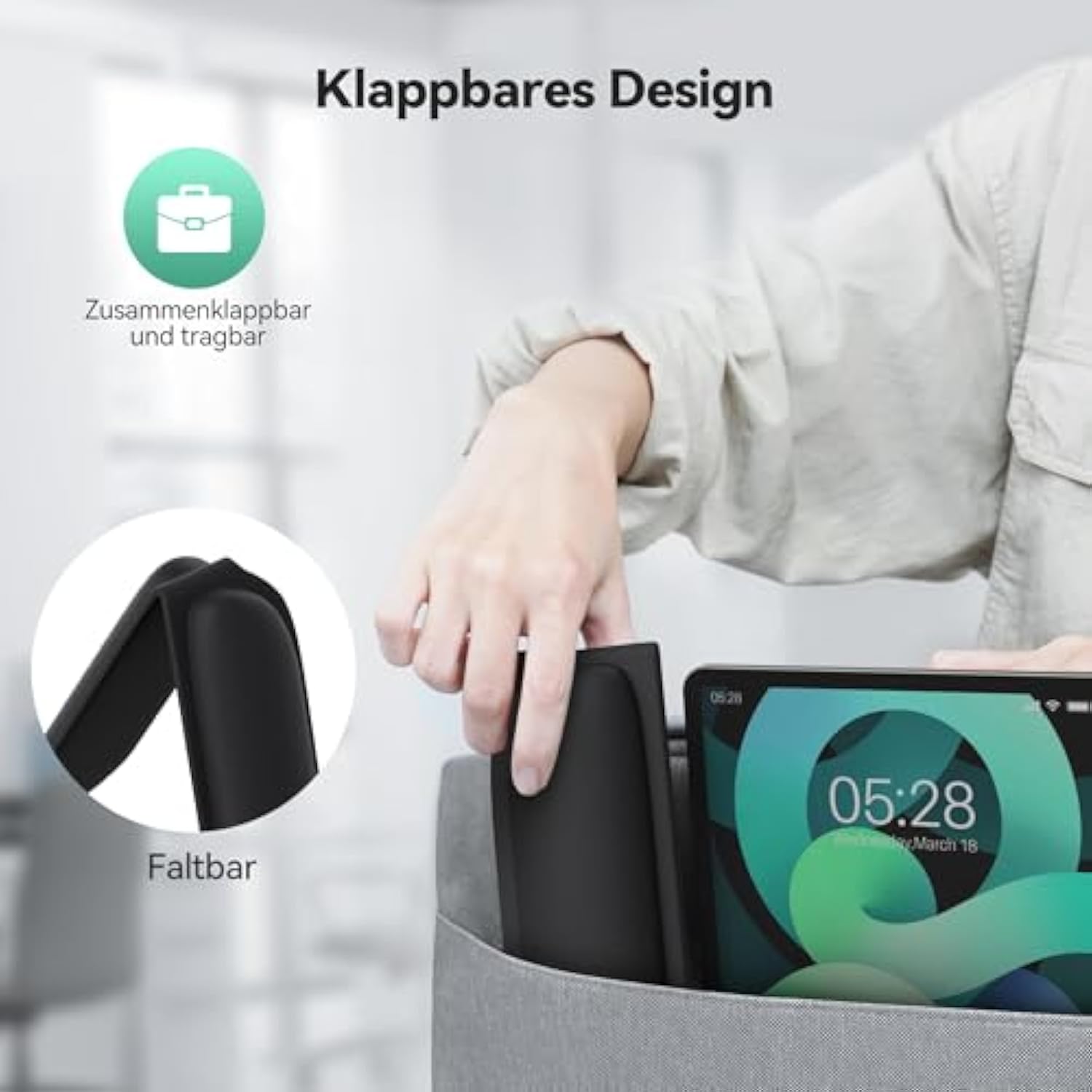 TECKNET 3-in-1 Mauspad Set, Ergonomisches Mousepad