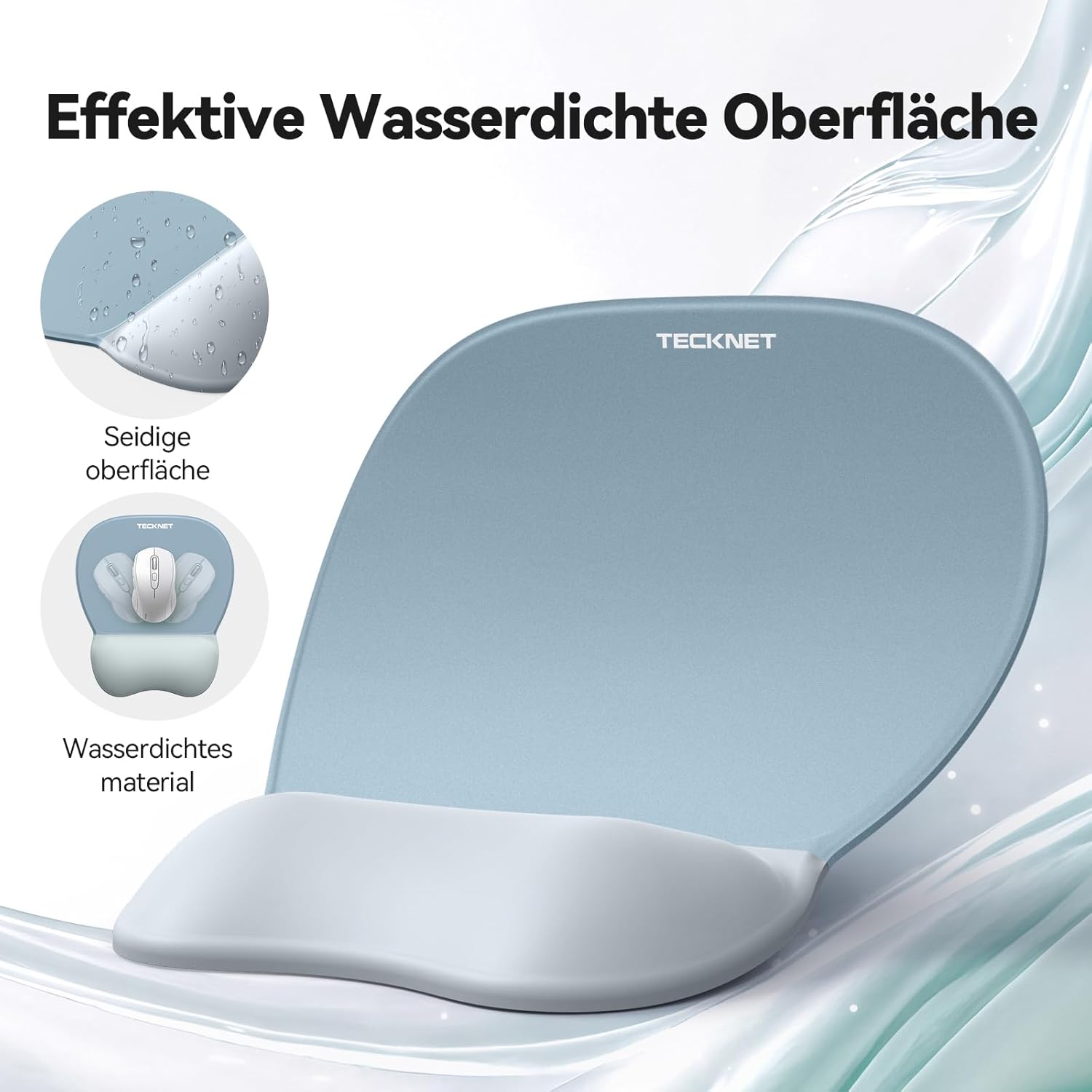 TECKNET 3-in-1 Ergonomisches Mauspad Set