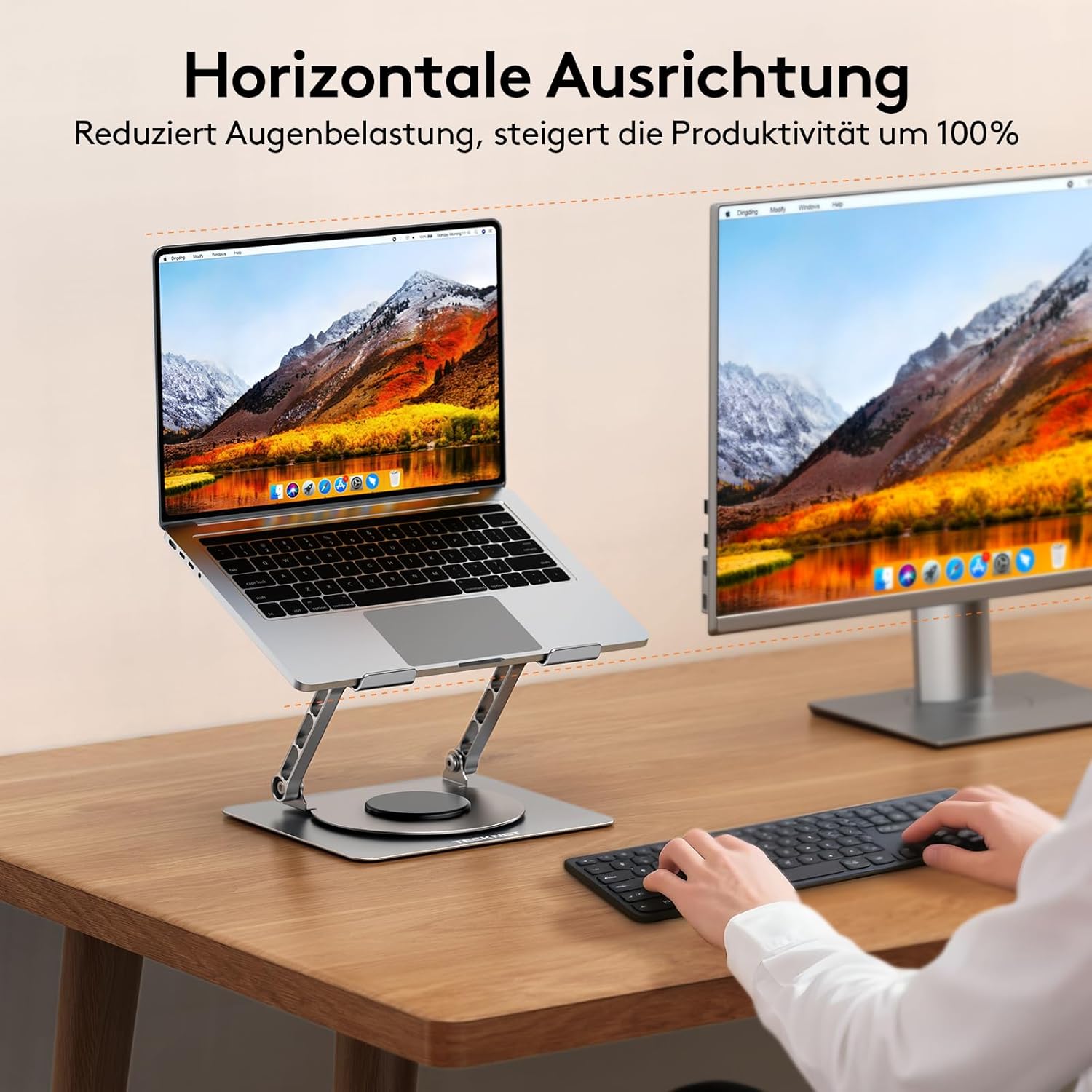 TECKNET 360° Laptop Ständer Höhenverstellbar