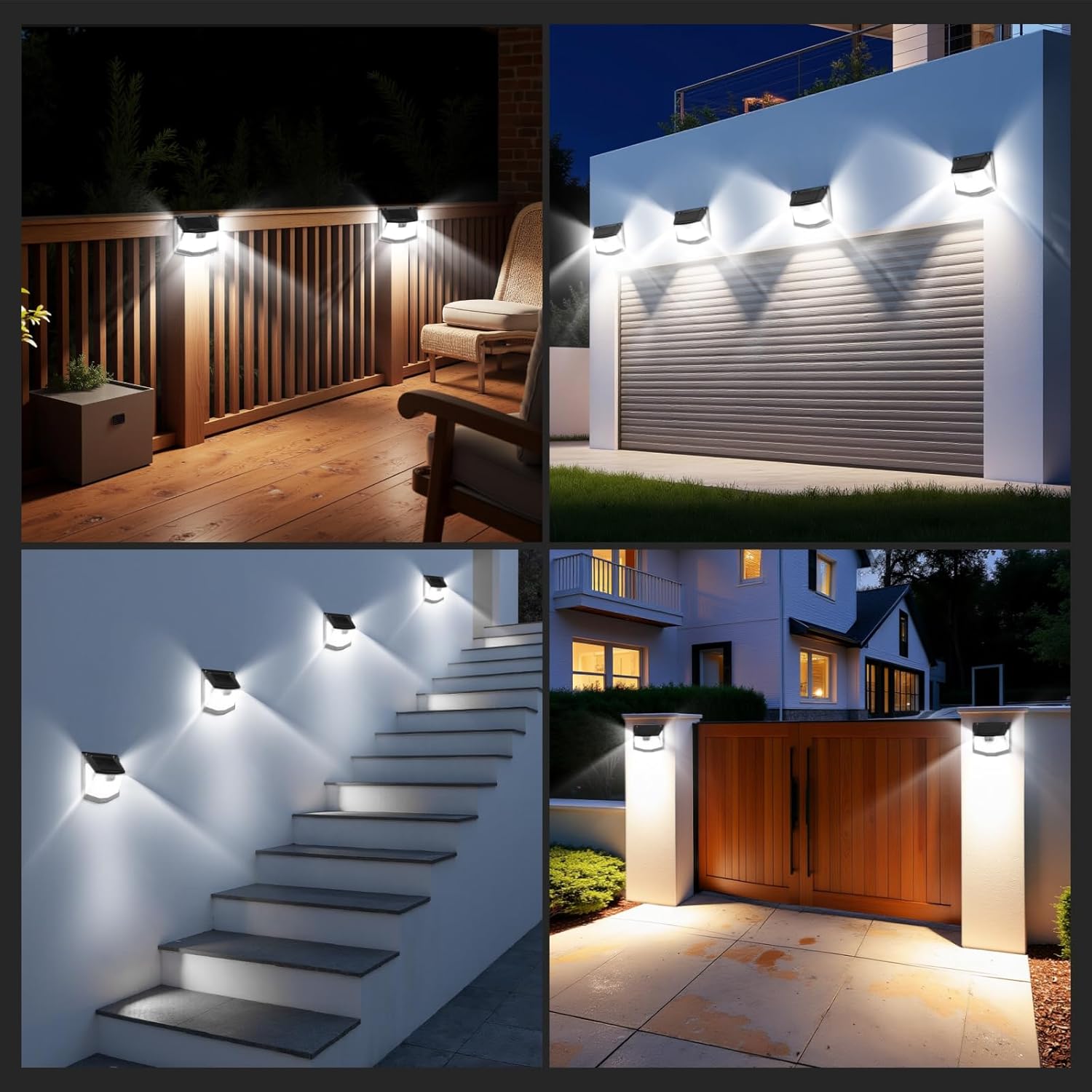 TECKNET Solarlampen für Außen mit Bewegungsmelder 248 LED Solarleuchten Lampe 3 Modi 300° IP66 Wasserdichte Solar Lampe