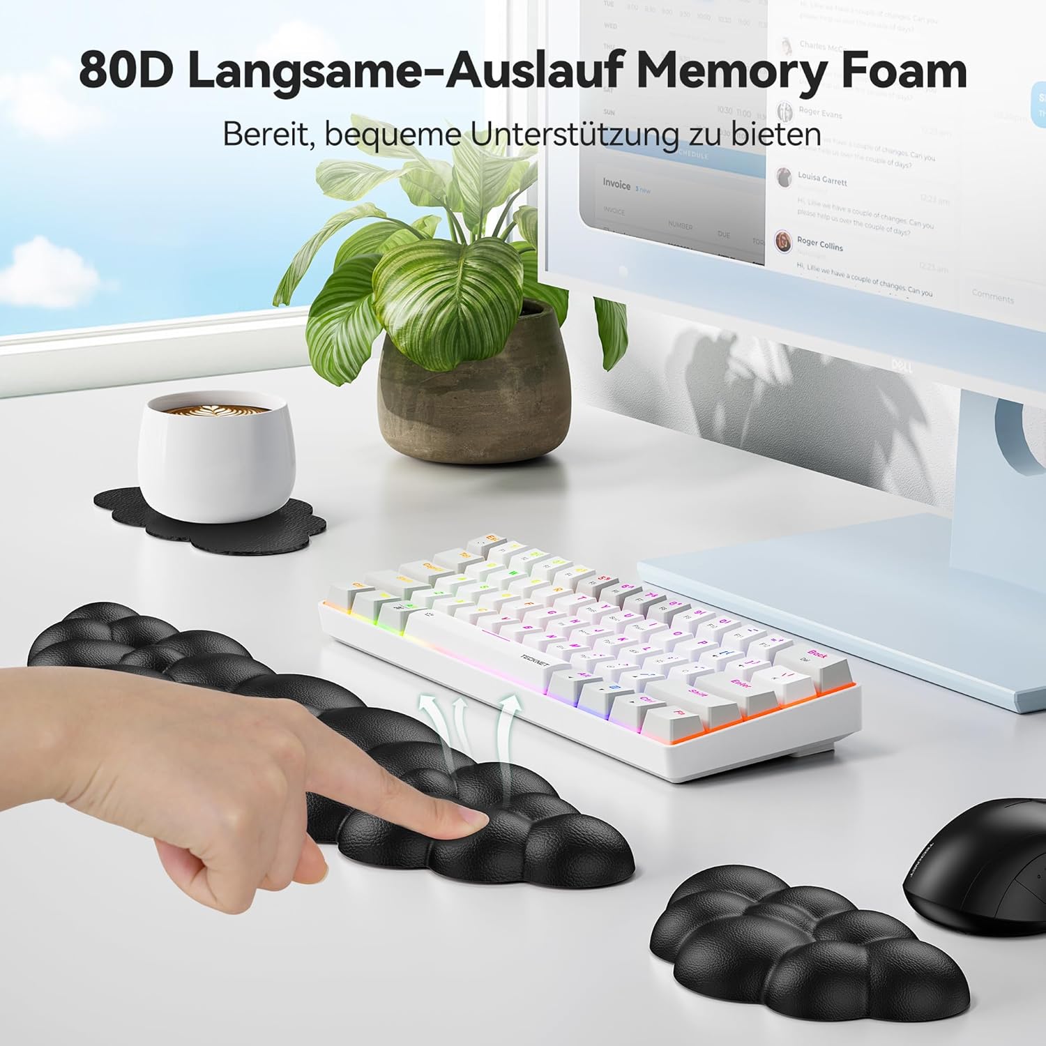 TECKNET Wolke Handballenauflage Tastatur