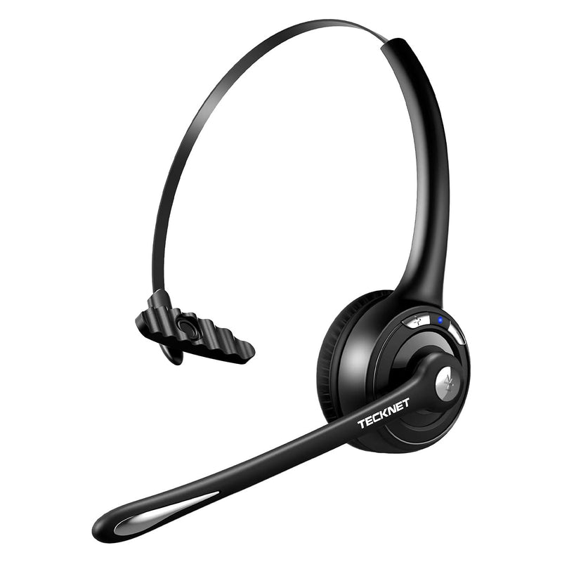 TECKNET Bluetooth Headset mit Mikrofon, kabelloses PC Headset