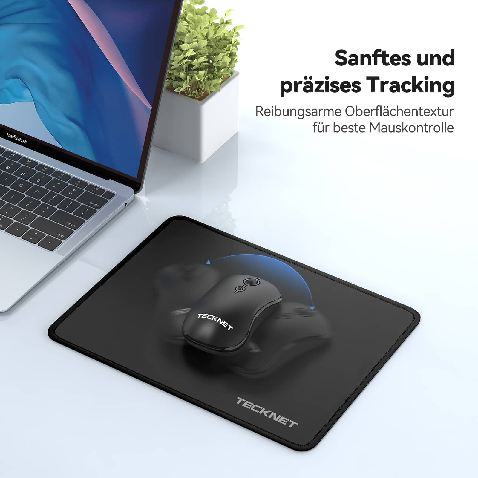 TECKNET Mouse Mat, 28 x 21 cm
