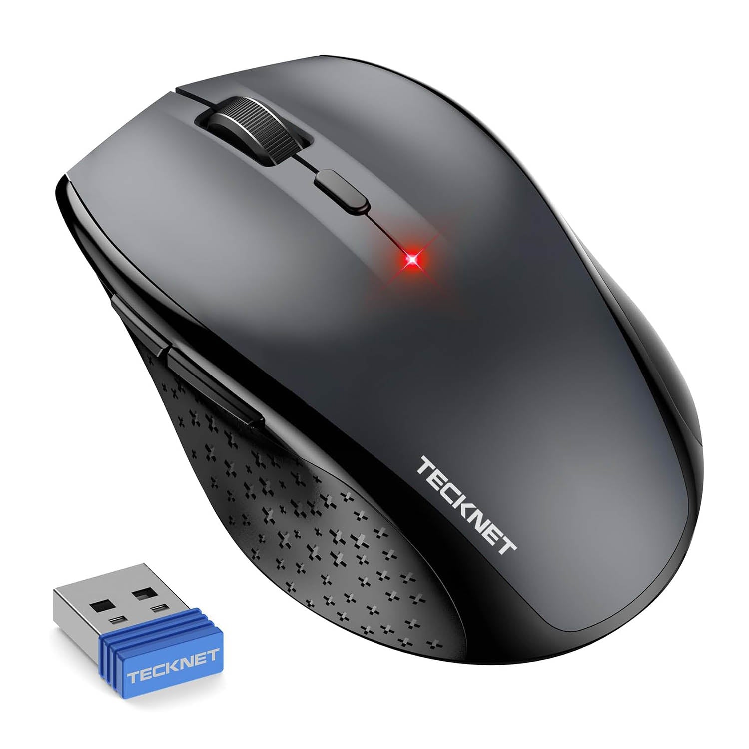 TECKNET Silent Maus Kabellose, 3000DPI 2.4GHz Leise Funkmaus mit Nano Empfänger