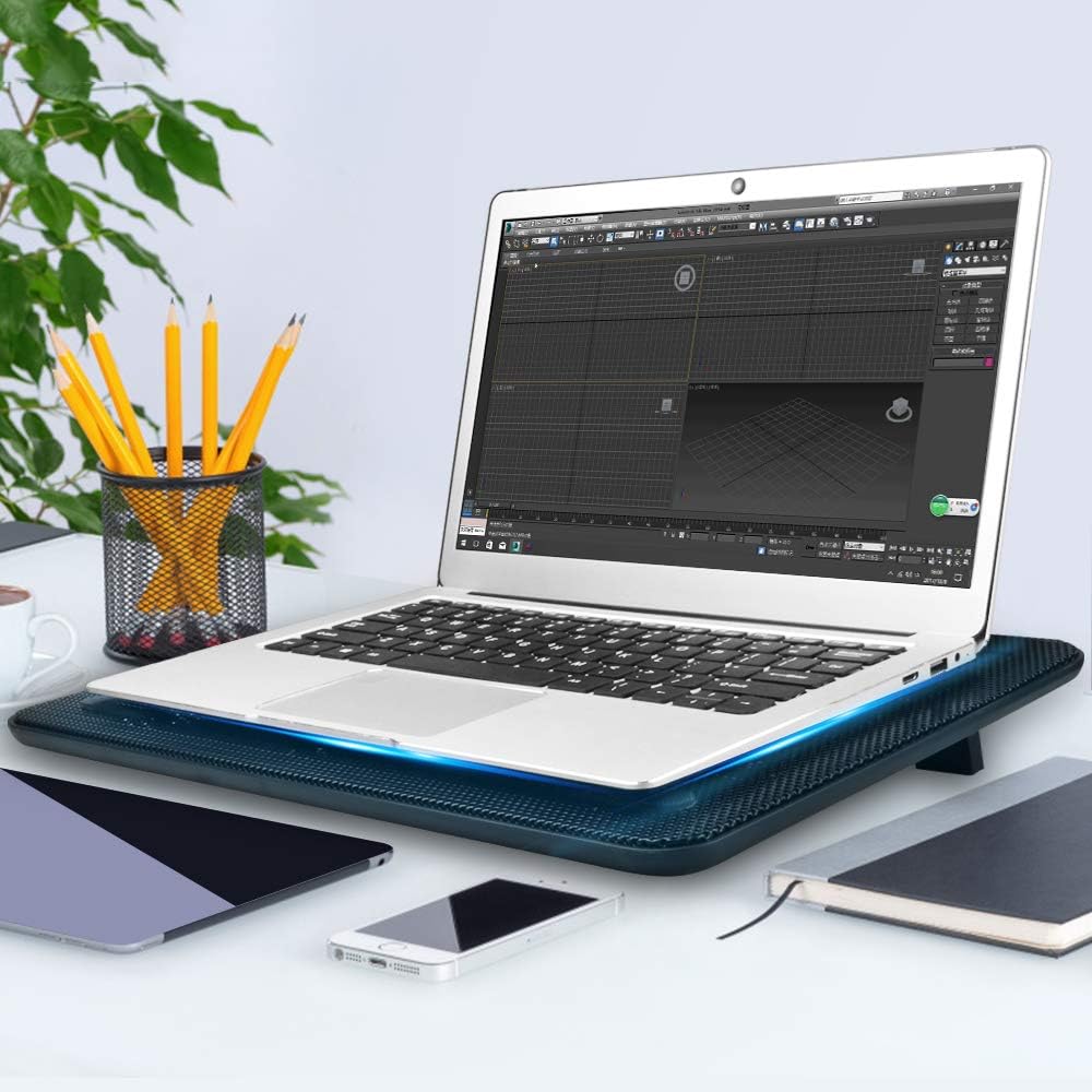 TECKNET 12"-17" Leises Laptop-Kühlpad mit 3 Lüftern