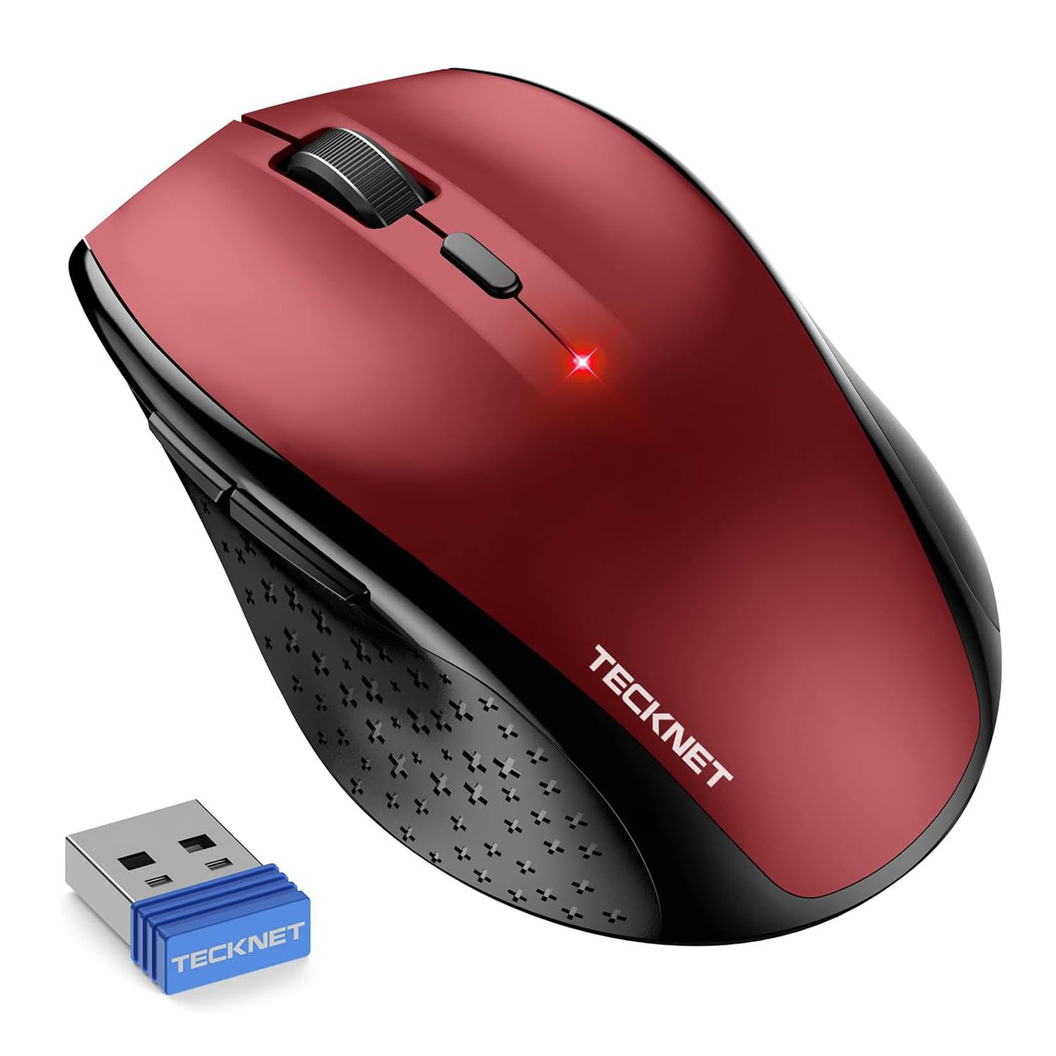 TECKNET Silent Maus Kabellose, 3000DPI 2.4GHz Leise Funkmaus mit Nano Empfänger