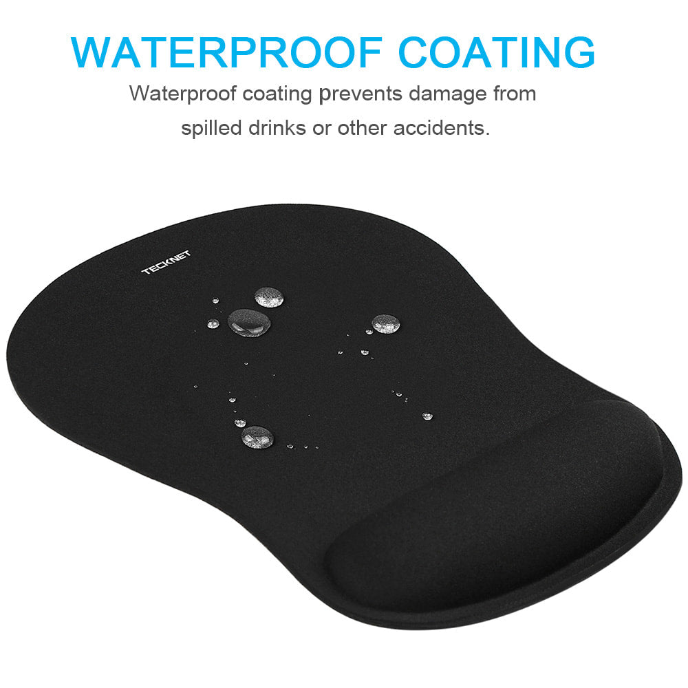 TECKNET Mauspad mit Gelkissen, Memory Foam Ergonomisches Mauspad