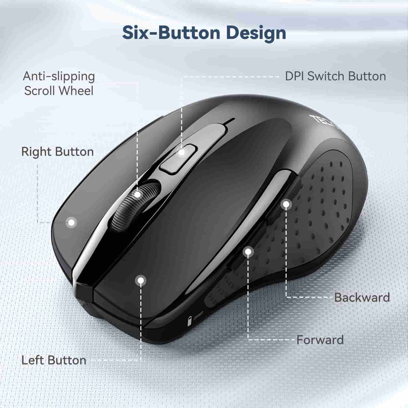 TECKNET Pro 2.4G 2600 DPI Wireless Mouse