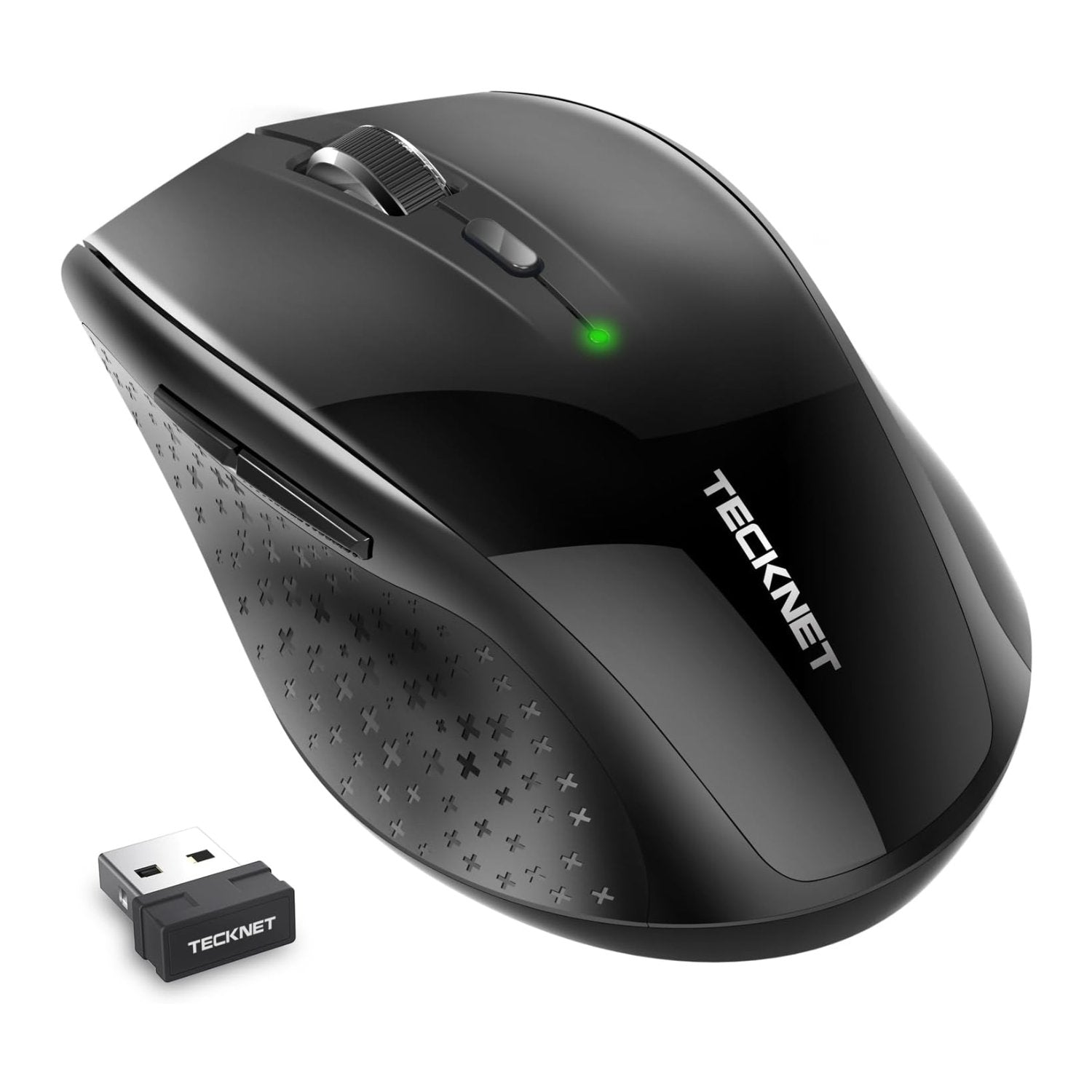 TECKNET Silent Maus Kabellose, 3000DPI 2.4GHz Leise Funkmaus mit Nano Empfänger