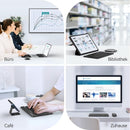 TECKNET Wiederaufladbare Bluetooth-Tastatur, mit 80cm USB Kabel, Ultra Dünn Wireless Bluetooth Keyboard