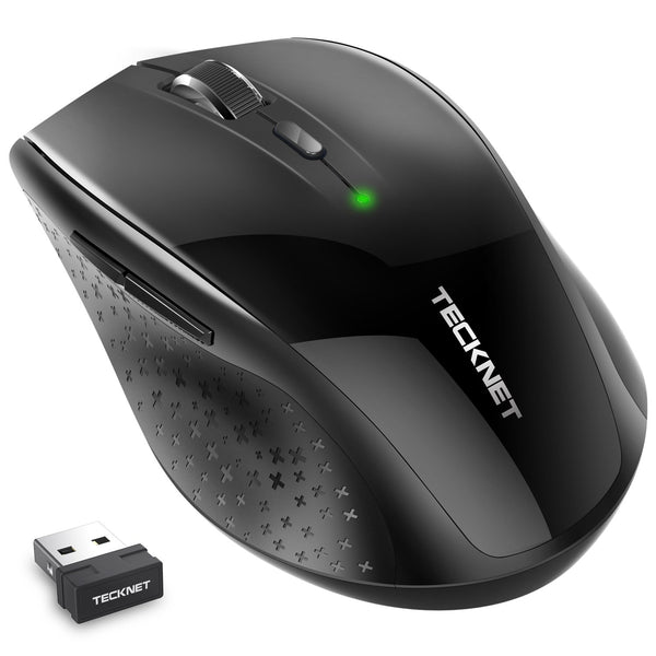 TECKNET Classic 2.4G Wireless Mouse,4800 DPI, 6 Adjustment Levels, Nano Receiver - smartekbox