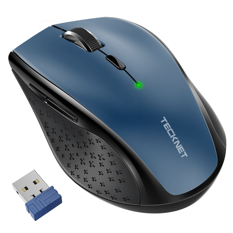 TECKNET Classic 2.4G Wireless Mouse,4800 DPI, 6 Adjustment Levels, Nano Receiver - smartekbox